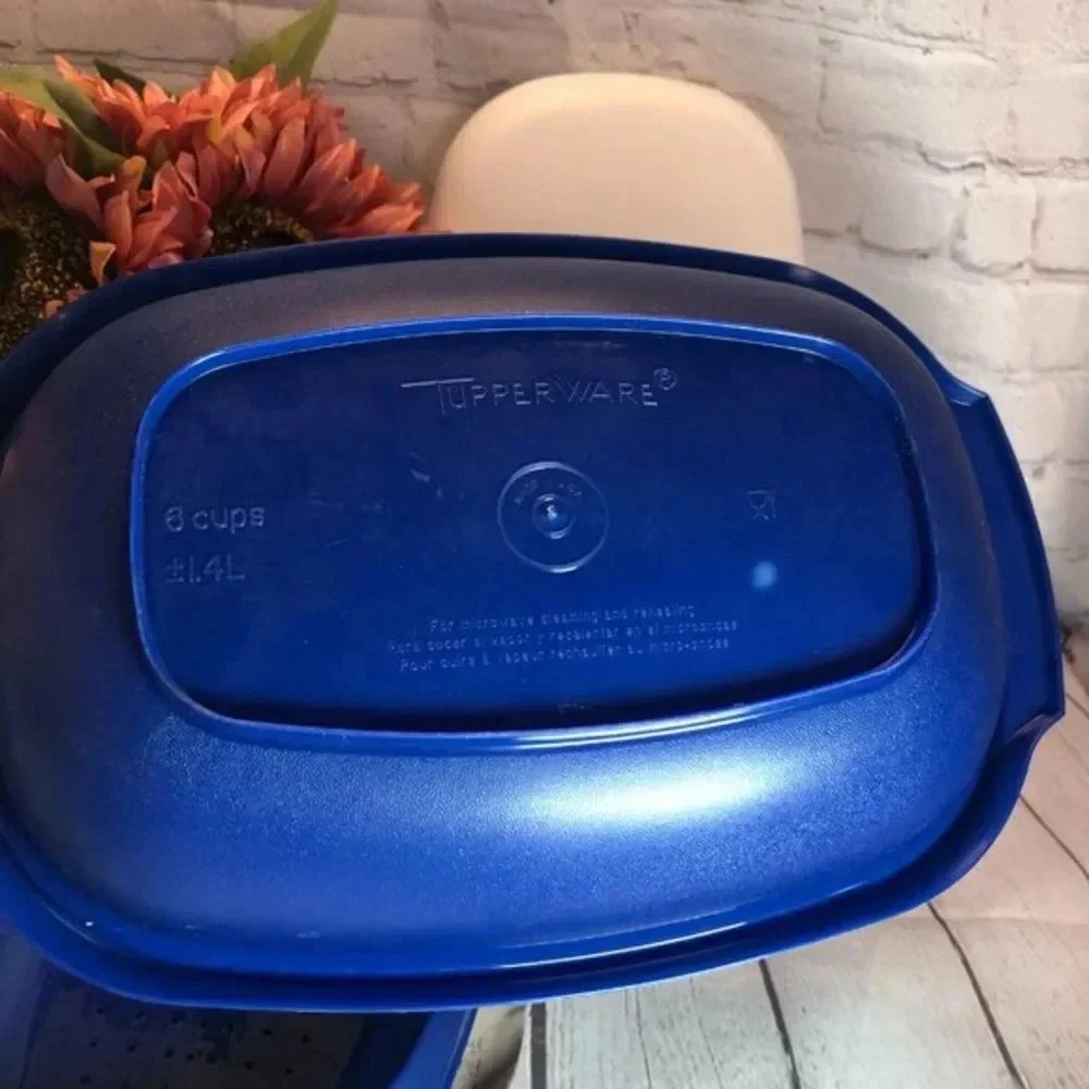 Vintage Tupperware Meals in Minutes set blue